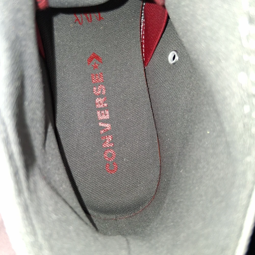 Converse Men's Red And White Sneaker - Picture 2 of 9